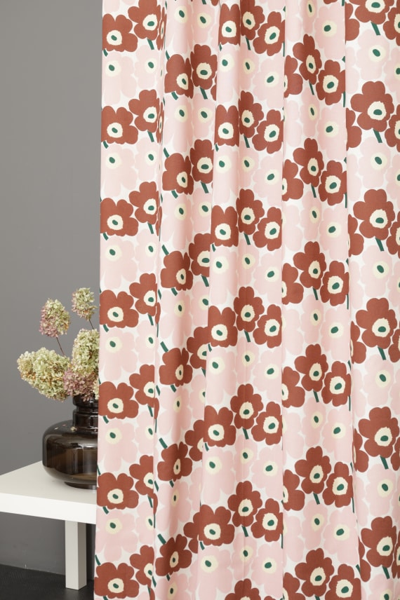 MINI UNIKKO -puuvillakangas vaaleanpunainen